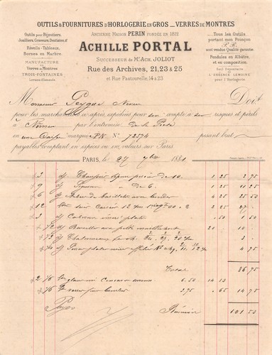 1881 outils fournitures - 1881, et