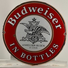 Plaque émaillée Budweiser -