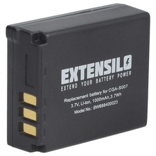 Batterie pour Panasonic Lumix DMC-TZ11 DMC-TZ2 DMC-TZ1 DMC-TZ15 1000mAh 3,7V