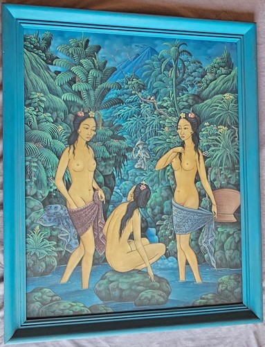 Bali grand tableau - tableau, vintage