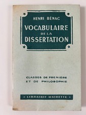 Henri Bénac: VOCABULAIRE DE