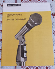 shure ancien microphones catalogue brochure dépliant prospectus
