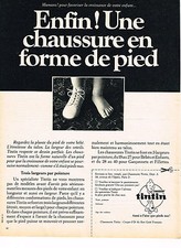 PUBLICITE ADVERTISING  1967    TINTIN   chaussures