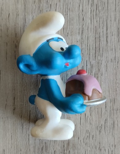 Figurine schtroumpf gourmand - figurine,