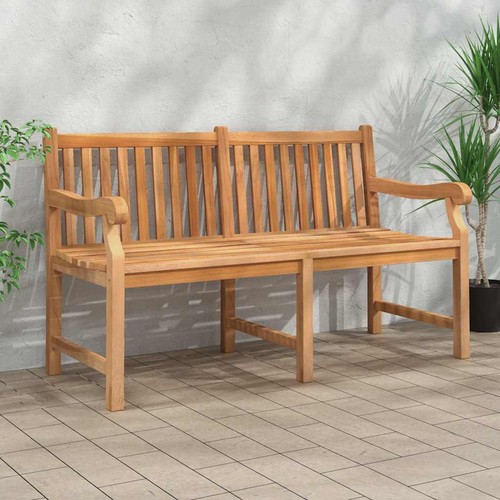 Banc jardin marron bois de - banc,
