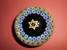 Presse papier en murano ? Baccarat ? judaika étoile de David