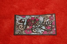 Etiquette tissée  - Yesterday - floral - couture - ÉCUSSON VETEMENT -