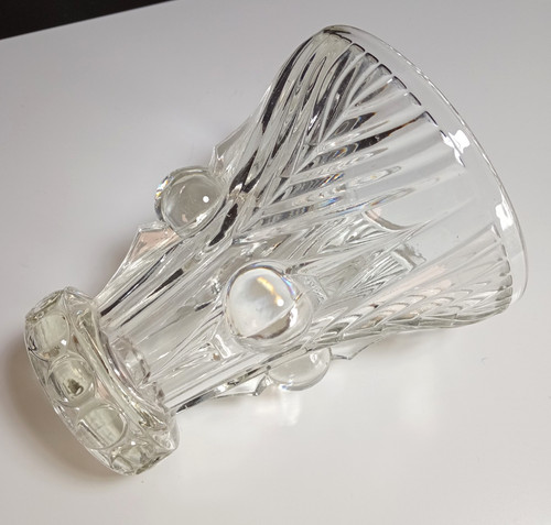 Vase cristal moulé art - moulé,