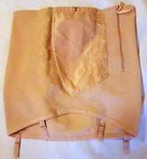 Gaine vtg beige à jarretelles TELENO Katy T 125 (FR) 110 (EU) Zip Strapsmieder
