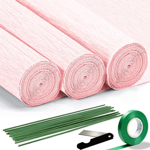 Pale pink crepe - crepe, paper