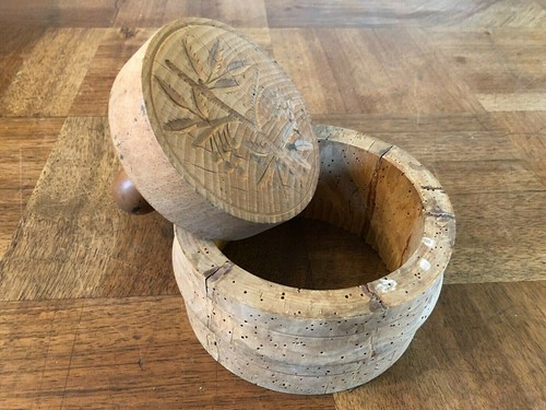 Ancien moule beurre bois - ancien,