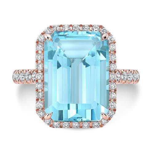 14k rose émeraude coupe - 14k,