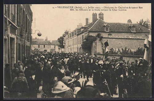 Cpa villenauxe obsèques - villenauxe,,