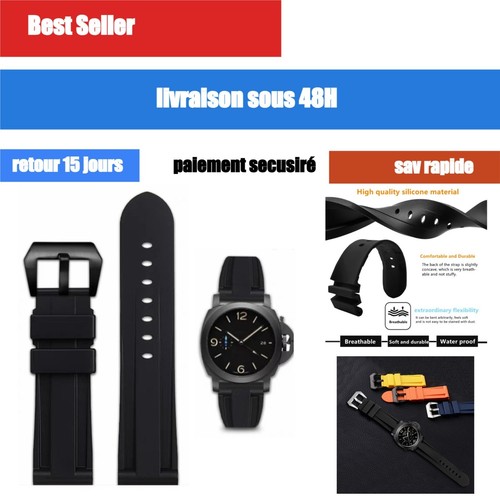 Bracelet montre caoutchouc