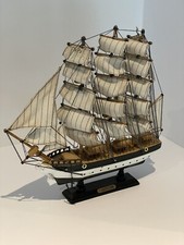 Maquette Bateau A Voile USS Constitution Bois Ancienne