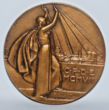 Médaille en bronze DAMMANN (P. M.) : 25 ANS DE LA CPDE, 1907-1932 PARIS
