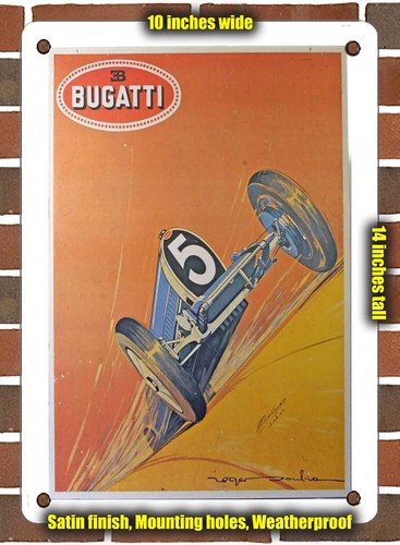 Metal sign 1924 - -, bugatti