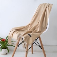 Etole châle Large écharpe légère beige nude  cachemire mélangé  top qualité