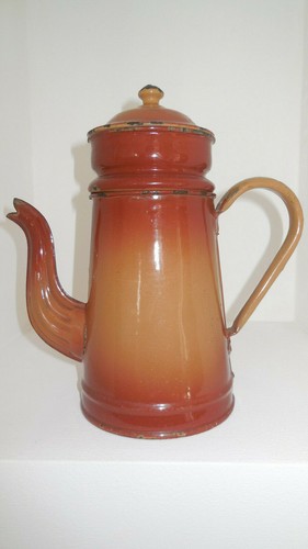 Cafetiere emaillee ancienne - cafetiere,