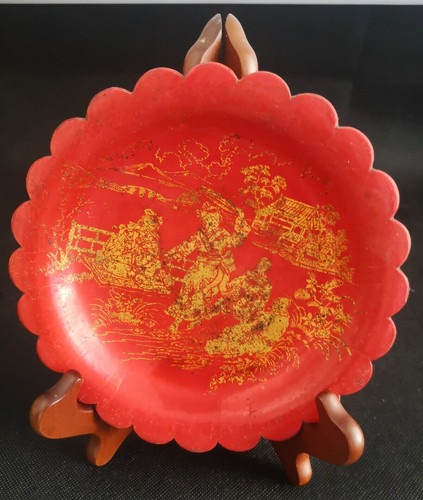 Rare ancienne assiette - , en