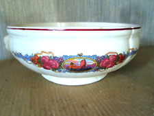 LEGUMIER Saladier Service Obernai H Loux SARREGUEMINES Faience Earthenware