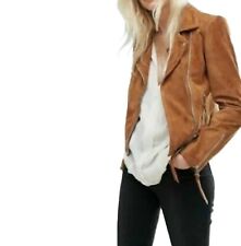 Veste de motard en cuir souple