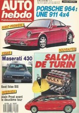 AUTO HEBDO N°622 PORSCHE 911 4X4 / MASERATI 430 & 200 SI 1957 /IBIZA SXI / PROST