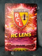 Plaque métal footbal RC Lens