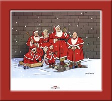 CHALAND AFFICHE COULEURS LES PIRES NOELS (PEU COURANTE) - DELCOURT 1989