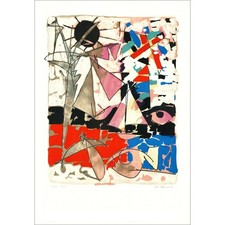 VENARD Claude - Lithographie originale "Voilier" - 74x52cm