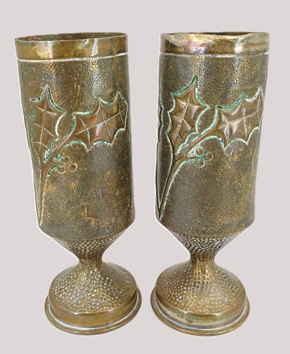 Jolie paire vases obus - paire,