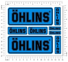 Ohlins Fork Shock Stickers Set
