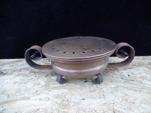 Ancien chauffe plat cuivre - ancien,