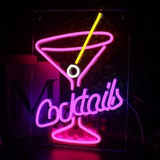 Cocktails Néon Enseigne