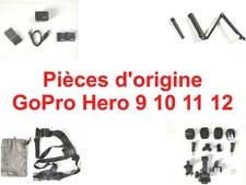 Lot de pièces originales GoPro Hero 9 10 11 12: batteries, chargeur, perche etc
