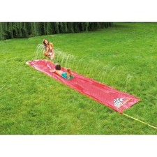 Tapis de glisse ROUGE 500x90cm jeu d'eau glissade toboggan aquatique pour enfant