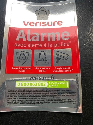 Autocollant verisure 2025 - verisure,