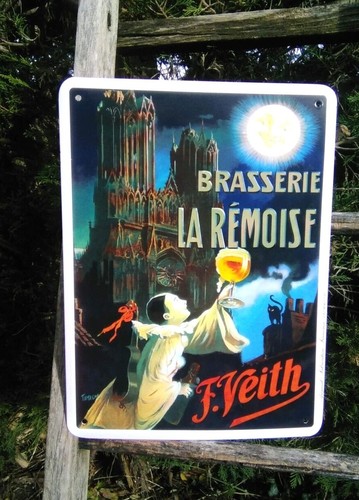 Plaque emaillee publicitaire - emaillee,