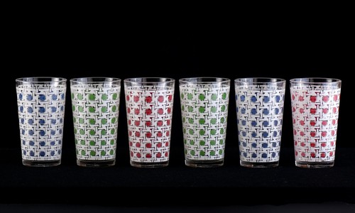 Verres orangeade de - 6,