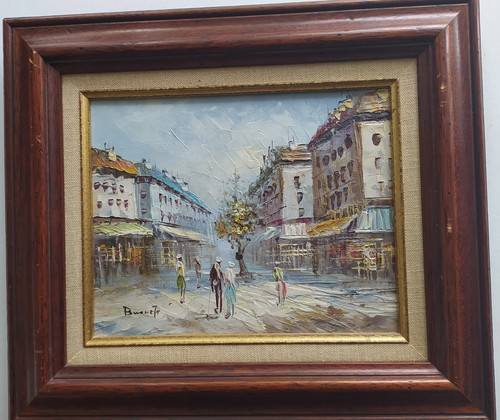 Huile sur toile signée - sur,