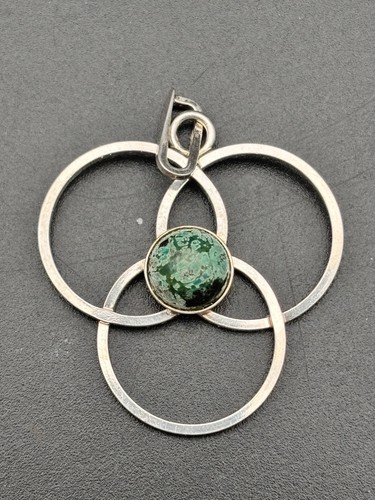 Ancien pendentif argent massif - argent,