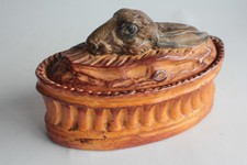 Terrine Trompe l'œil Lièvre porcelaine vernissée (69314)