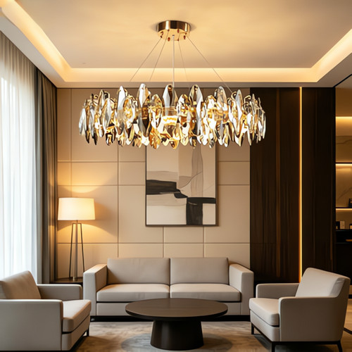 Lustre cristal hauteur - en,