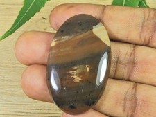 Cabochon en forme ovale de dendrite de miel naturelle 29 x 47 x 06 mm pierre ...