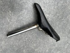 1970s Idéale 2000 Saddle / Steel Seatpost / Peugeot Gitane Mercier Manufrance 