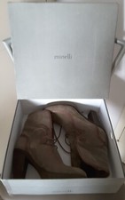 Bottines cuir et daim à talons - Minelli - 39
