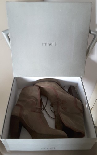 Bottines cuir daim à - cuir, et