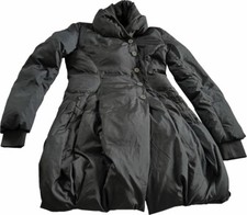 Superbe longue doudoune noire  duvet plume oie Marithé et François Girbaud