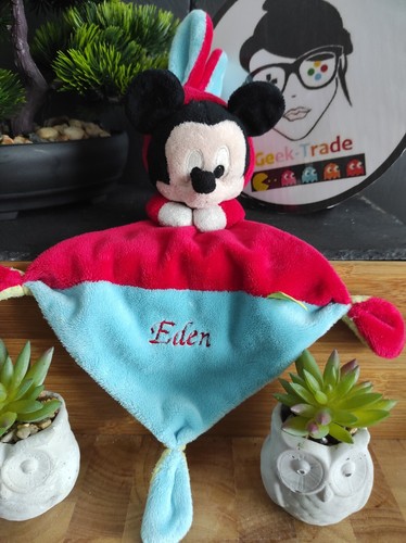 Doudou mickey disney bleu - doudou,