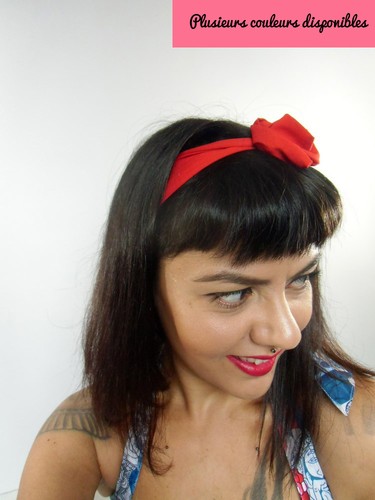 Bandeau foulard rétro rigide